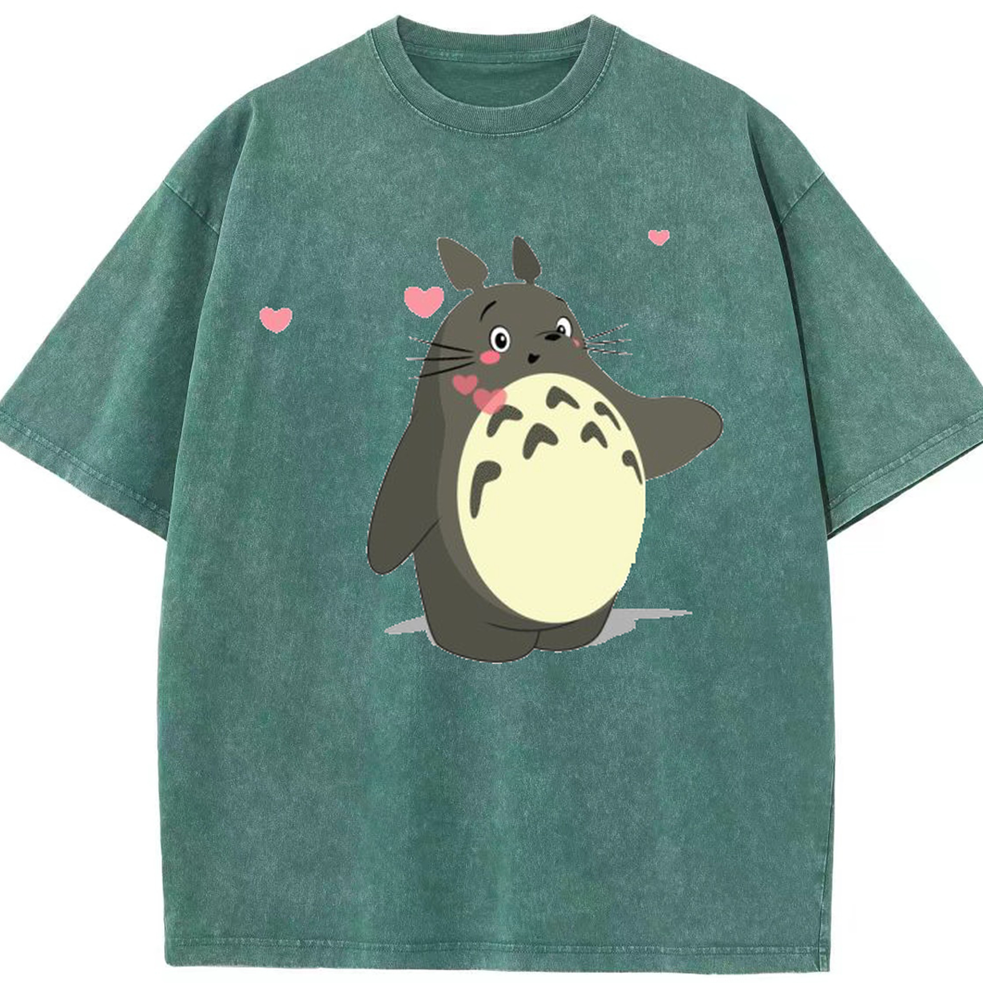 （画像用） となりのトトロ 草壁メイ 草壁サツキ My Neighbor Totoro Satsuki Kusakabe Mei Kusakabe 綿100% ヴィンテージ風 半袖Tシャツ（フロントプリント）